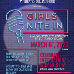 Collingwood: Watch “Girls Nite In” online March 6 from Theatre Collingwood